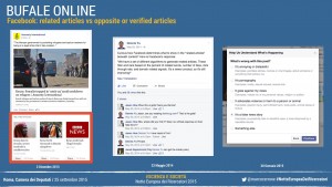 Facebook: related articles vs opposite or verified articles