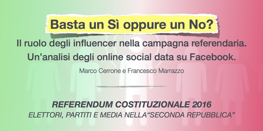 Basta un sì oppure un no? Il ruolo degli influencers nella campagna referendaria